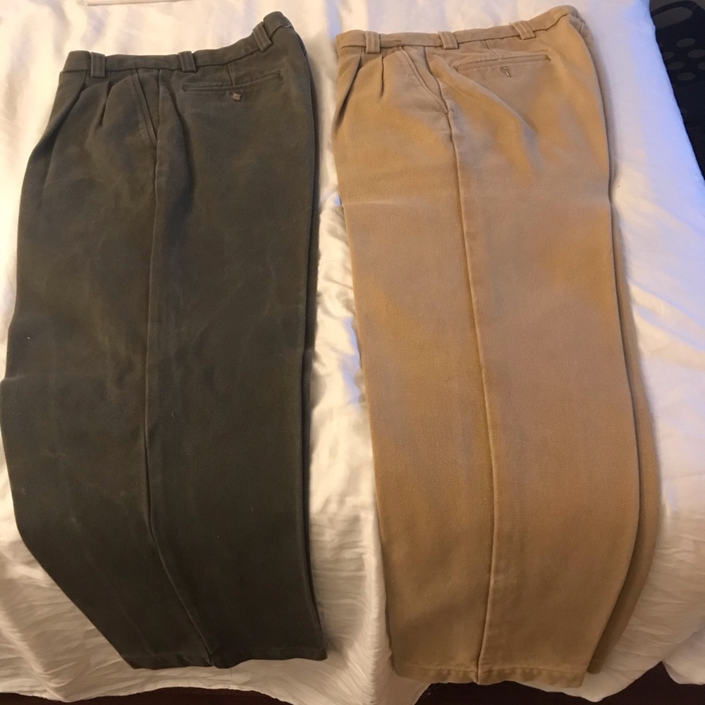 Thick khaki designer pants(comparable to Carrhart)